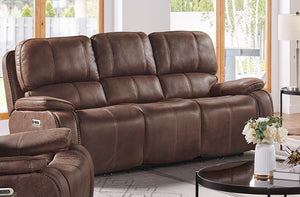 U5230 Heritage Brown Power Recline Sofa