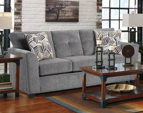 3000 Kennedy Grey Sofa and Love - Cox Furniture and Flooring