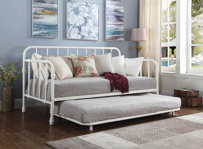 300766 White Daybed with Trundle - Cox Furniture and Flooring