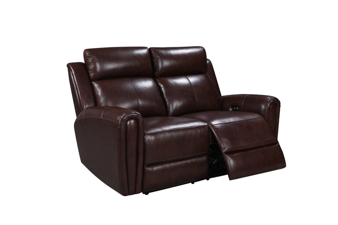 3215 Jonathon Reclining Leather Loveseat - Cox Furniture and Flooring