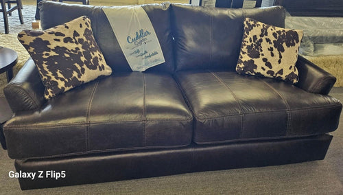 548203S Pavia Leather Sofa - Cox Furniture and Flooring