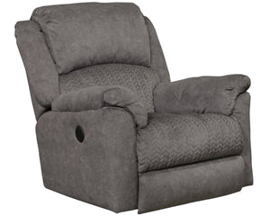 64785 Malloy Graphite Power Rocking Recliner - Cox Furniture and Flooring