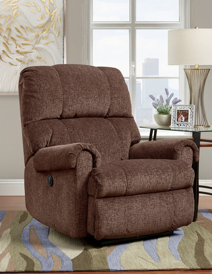 8770 Kelly Brown Power Recliner - Cox Furniture and Flooring