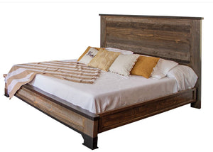 9971HDB/PLTEK Antique Grey King Bed - Cox Furniture and Flooring