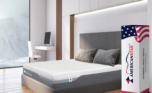 Americanstar Primerest Ultra King Set 12.5" Hybrid Mattress - Cox Furniture and Flooring