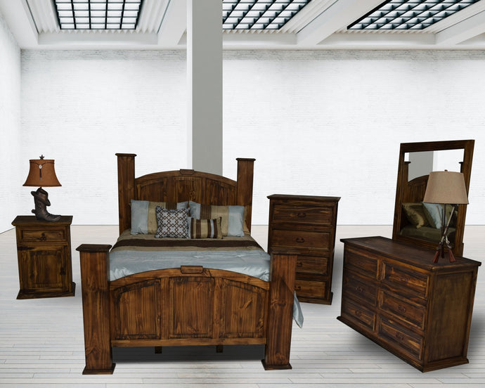 Antique Mansion Queen Bedroom Set - Cox Furniture and Flooring