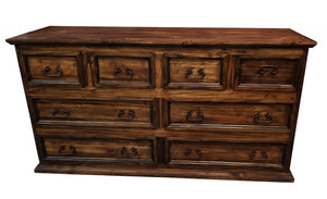 Antique Mansion Solid Wood 8 Drawer Dresser - Cox Furniture and Flooring