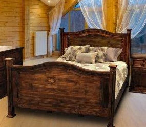Antique Petite Bed Full Size by Rustic Creations - Cox Furniture and Flooring