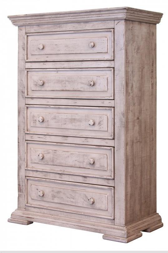 Bella Vintage White Chest by International Furniture - Cox Furniture and Flooring
