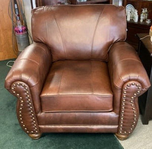 C64/71508L Noble Leather Chair - Cox Furniture and Flooring