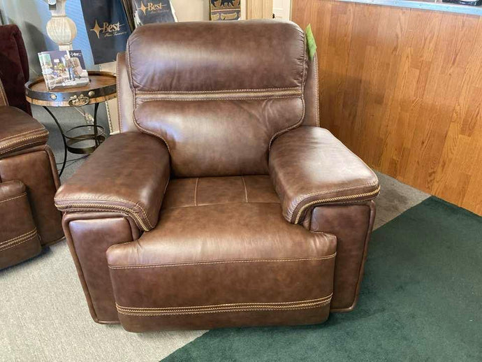 EH2394 Fresno 100% Leather Power Recliner - Cox Furniture and Flooring