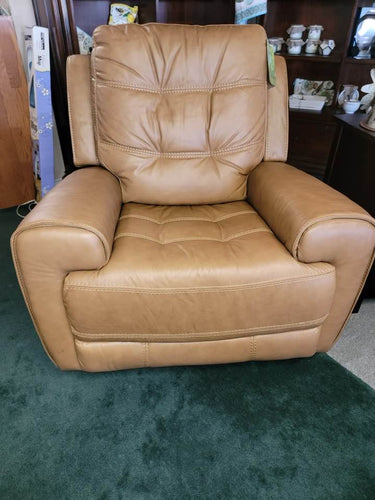 EH6520 London 100% Leather Power Glider Recliner - Cox Furniture and Flooring