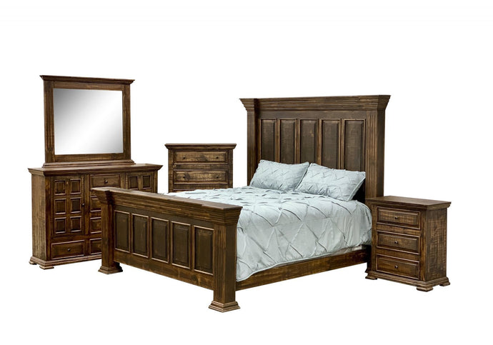 JL-32 LaFitte Espresso King Bedroom Set - Cox Furniture and Flooring