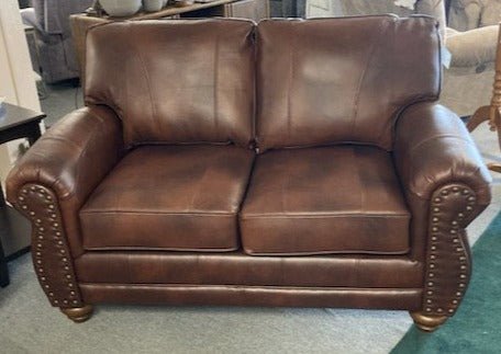 L64/71508L Noble Leather Loveseat - Cox Furniture and Flooring