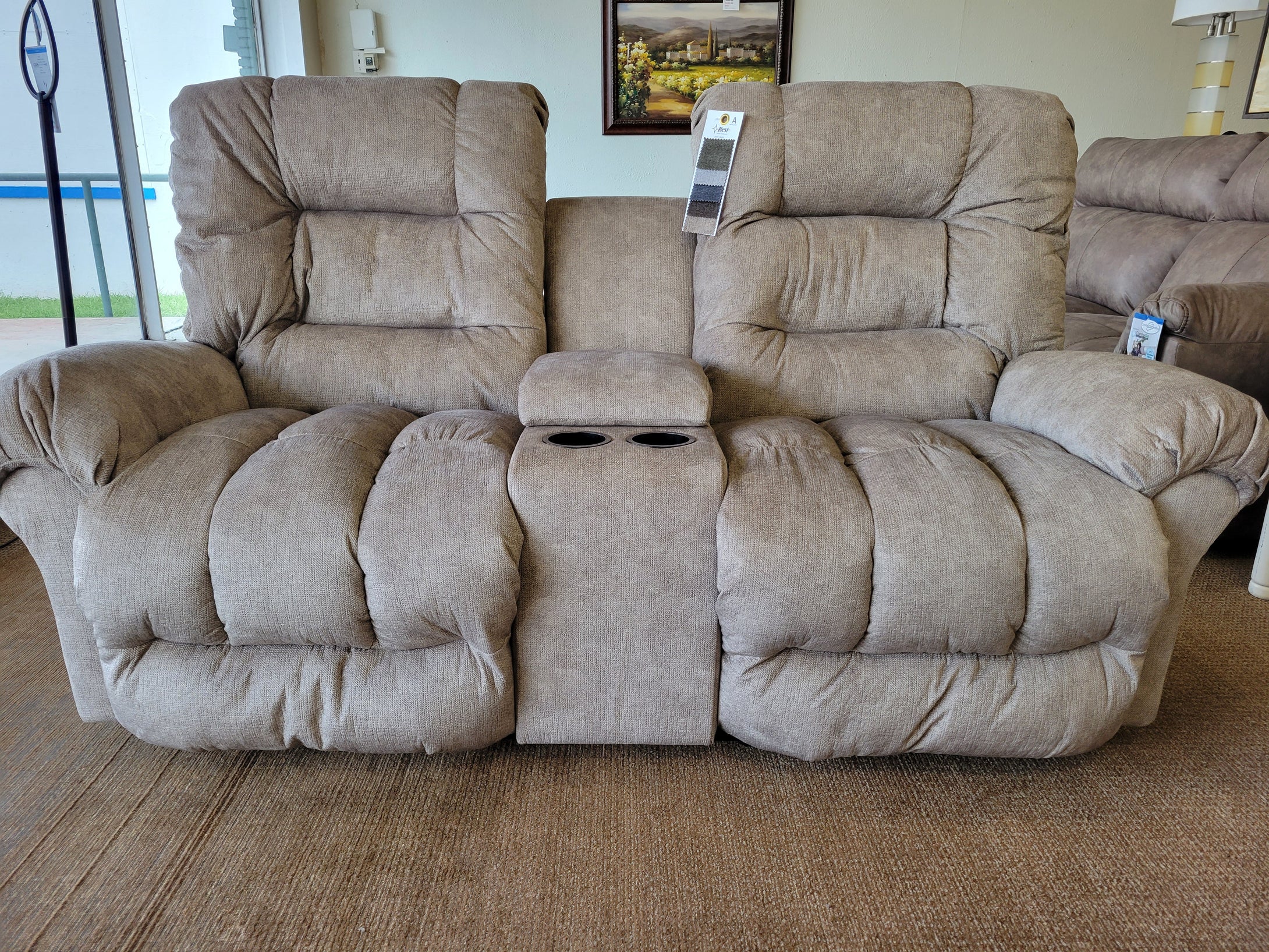 L720RA4/20339 Seger Recline Loveseat w/Console - Cox Furniture and Flooring