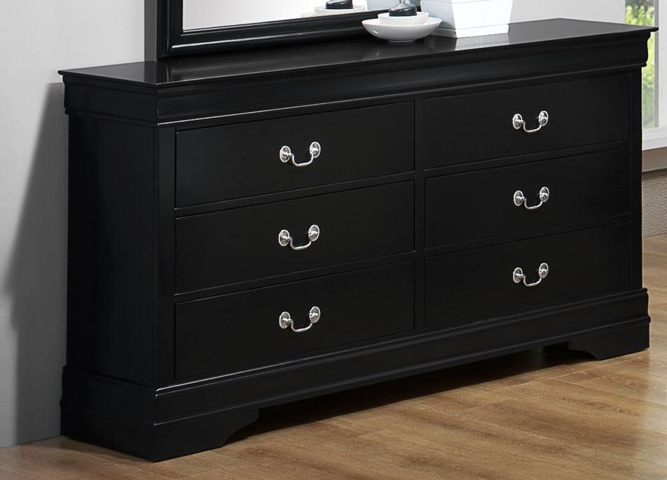 Louis Phillip Black Dresser - Cox Furniture and Flooring