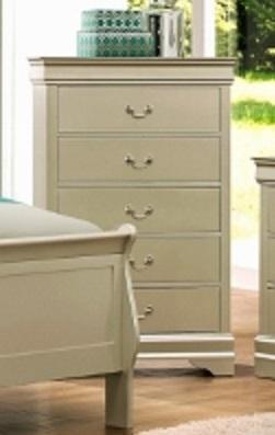 Louis Phillip Champagne Chest - Cox Furniture and Flooring