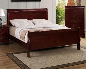 Louis Phillip Cherry Queen Bed - Cox Furniture and Flooring