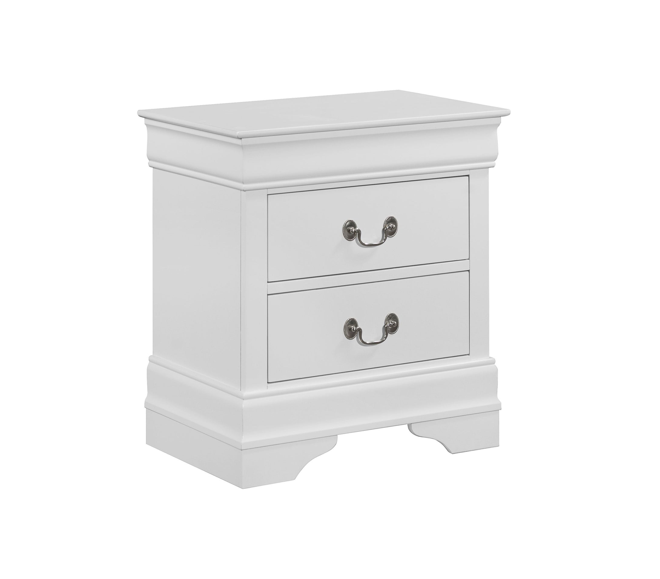 Louis Phillip White Nightstand - Cox Furniture and Flooring