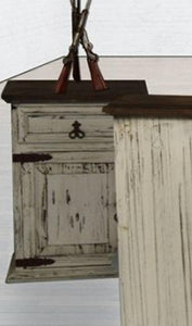 Mansion White Nightstand by Rustic Creations - Cox Furniture and Flooring