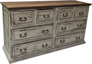 Mansion White Solid Wood 8 Drawer Dresser by Rustic Creations - Cox Furniture and Flooring
