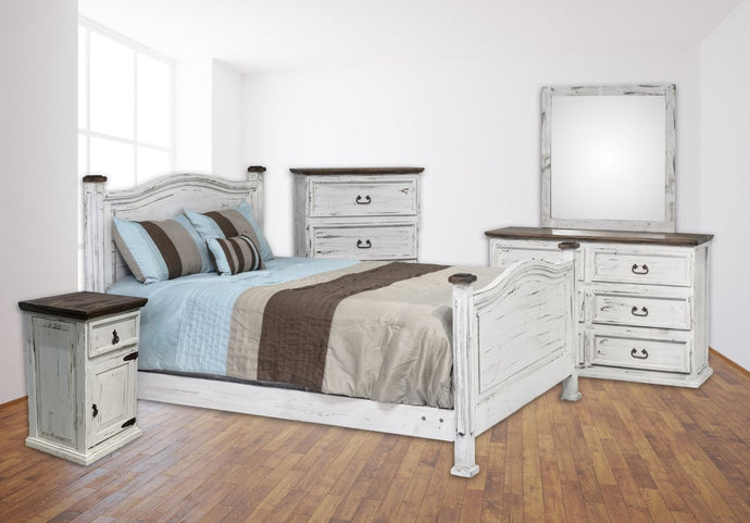 MO-Promo White Full Bedroom Set - Cox Furniture and Flooring