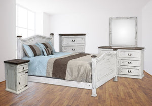 MO-Promo White King Bedroom Set - Cox Furniture and Flooring