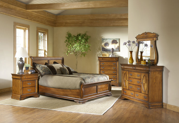 Shenandoah Oak King Bedroom Set by Elements Furniture - Cox Furniture and Flooring